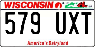 WI license plate 579UXT