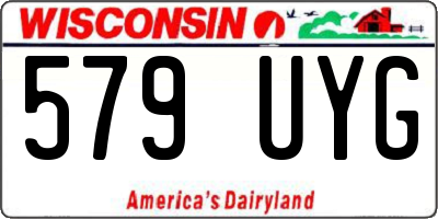 WI license plate 579UYG