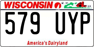 WI license plate 579UYP