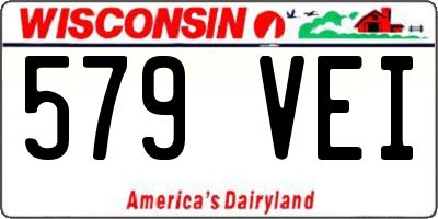 WI license plate 579VEI