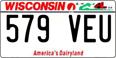 WI license plate 579VEU