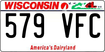 WI license plate 579VFC