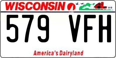 WI license plate 579VFH