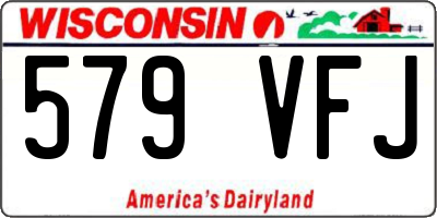 WI license plate 579VFJ
