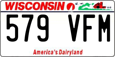 WI license plate 579VFM