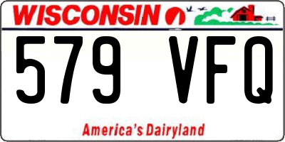 WI license plate 579VFQ