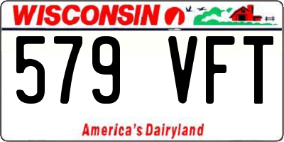 WI license plate 579VFT