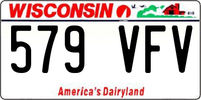 WI license plate 579VFV