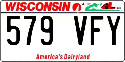 WI license plate 579VFY
