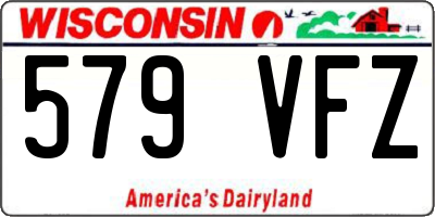 WI license plate 579VFZ