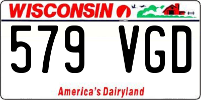 WI license plate 579VGD