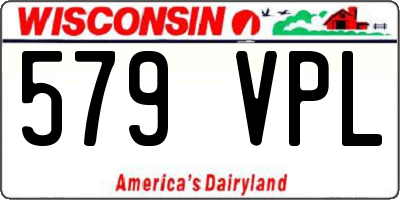 WI license plate 579VPL