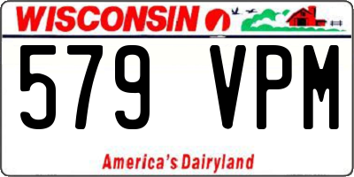 WI license plate 579VPM