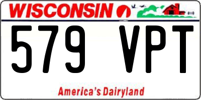 WI license plate 579VPT