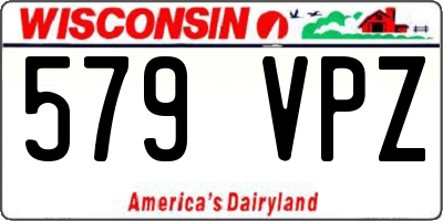 WI license plate 579VPZ