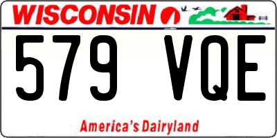 WI license plate 579VQE