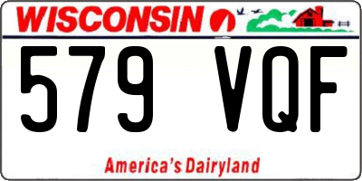 WI license plate 579VQF