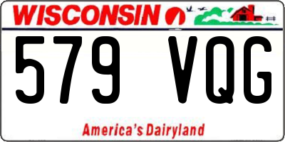 WI license plate 579VQG