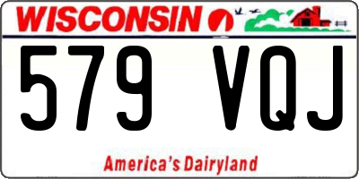 WI license plate 579VQJ