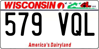 WI license plate 579VQL
