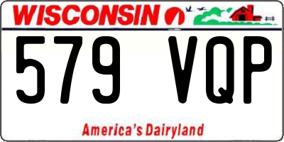 WI license plate 579VQP