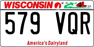WI license plate 579VQR