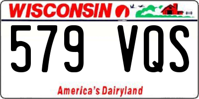 WI license plate 579VQS
