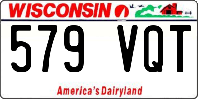 WI license plate 579VQT