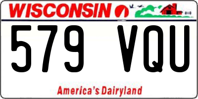 WI license plate 579VQU