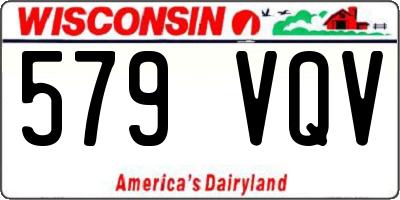 WI license plate 579VQV