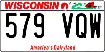 WI license plate 579VQW