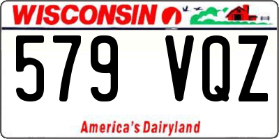 WI license plate 579VQZ