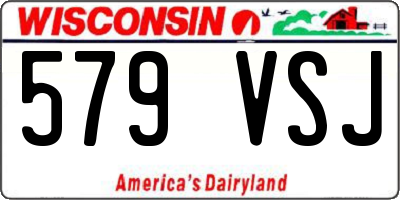 WI license plate 579VSJ