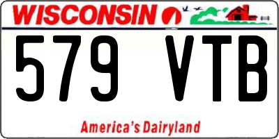 WI license plate 579VTB