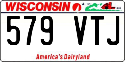 WI license plate 579VTJ