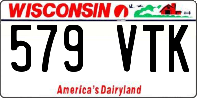 WI license plate 579VTK