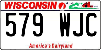 WI license plate 579WJC
