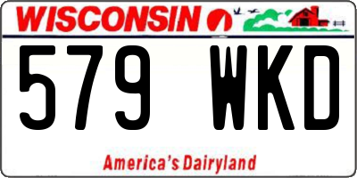 WI license plate 579WKD