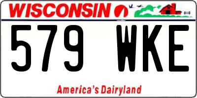 WI license plate 579WKE