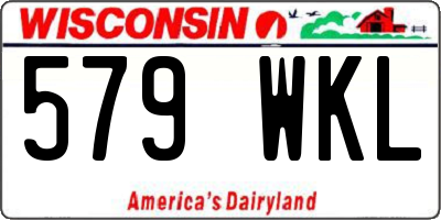 WI license plate 579WKL