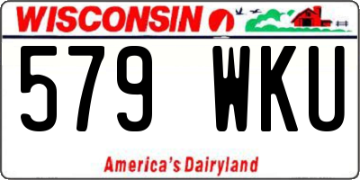 WI license plate 579WKU