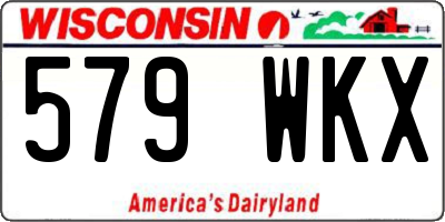 WI license plate 579WKX