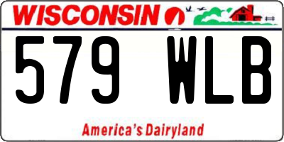 WI license plate 579WLB