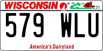 WI license plate 579WLU