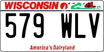 WI license plate 579WLV