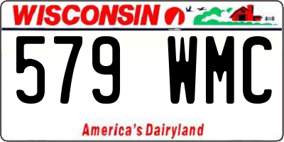 WI license plate 579WMC