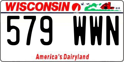 WI license plate 579WWN