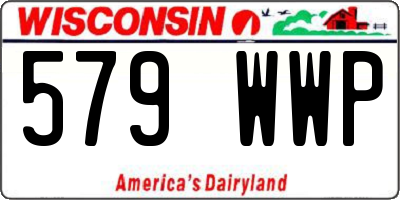 WI license plate 579WWP