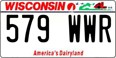 WI license plate 579WWR