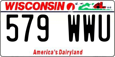 WI license plate 579WWU